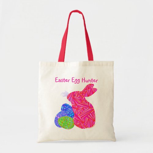 Z Pink Easter Bunny And Eggs Tote Bag