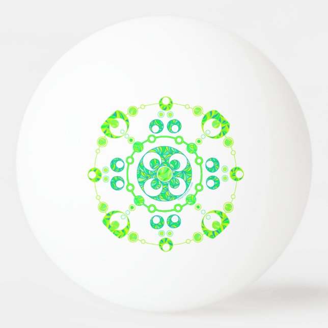 Z Spring Crop Circle Paranormal UFO Art Ping-Pong Ball (Front)