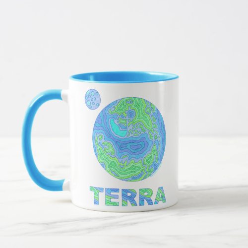 Z Terra Earth Art Coffee Mug Cup