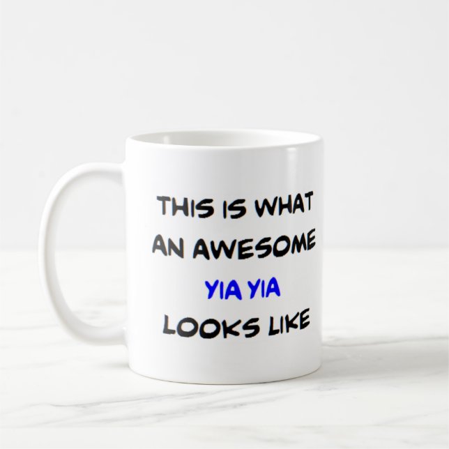 z yia yia, awesome coffee mug (Left)
