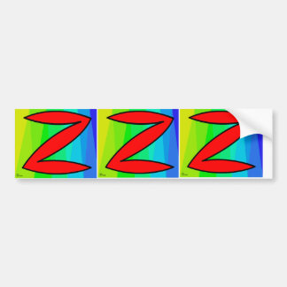 Z, Z, Z BUMPER STICKER