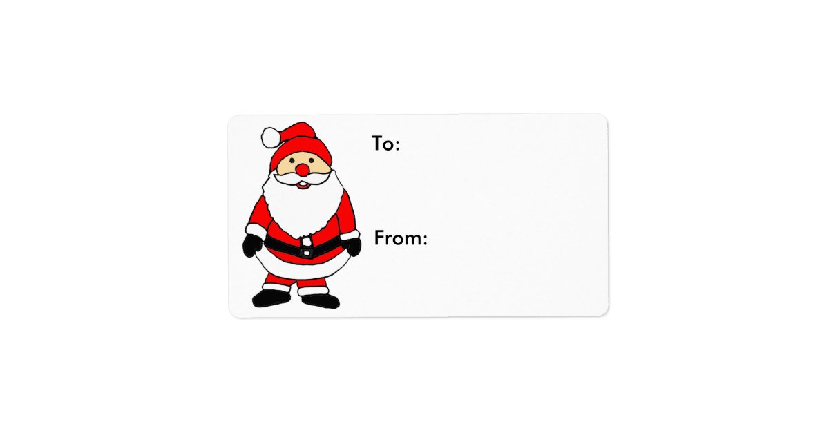ZA- Santa Claus Shipping Labels | Zazzle