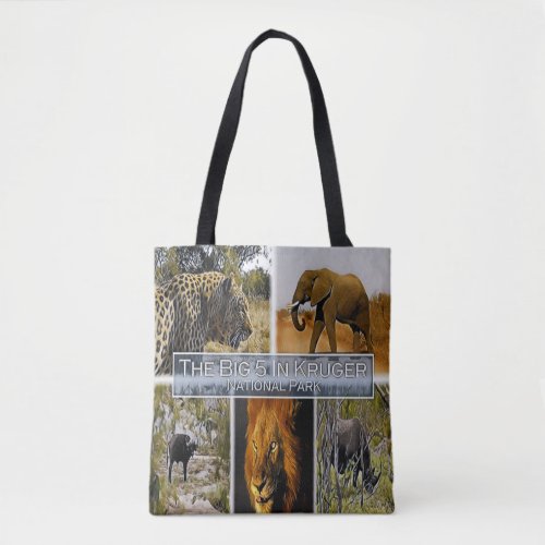 ZA  SOUTH AFRICA _  THE BIG 5 in KRUGER N P Tote Bag