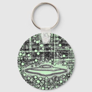 Zaade 12 Flying Saucer Keychain