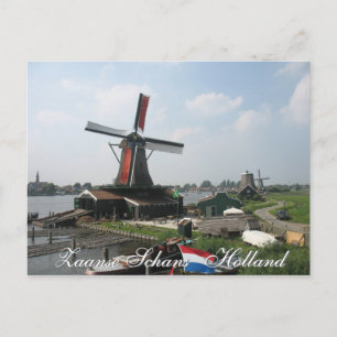 Zaanse Schans Windmill Postcard