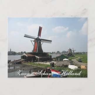 Zaanse Schans Windmill Postcard