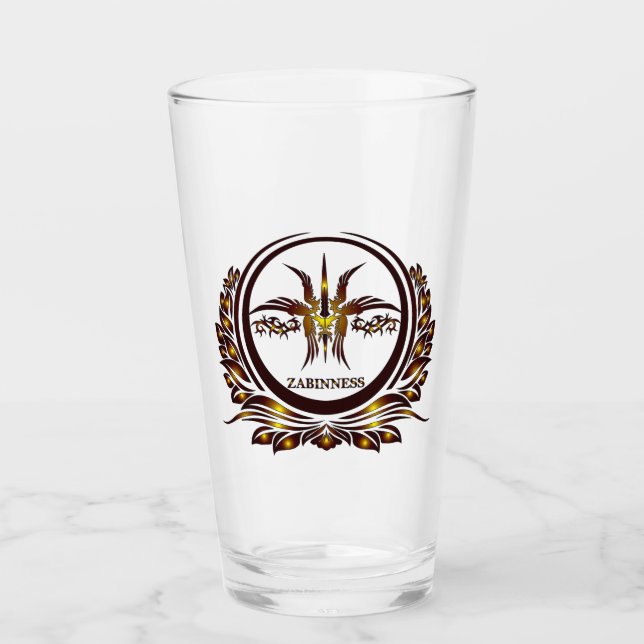 Zabinness Drikware Glass (Front)