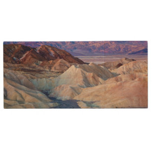 Zabriskie Point Before Dawn Wood USB Flash Drive