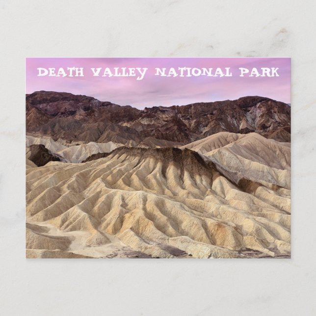 Zabriskie Point Death Valley National Park Postcard (Front)