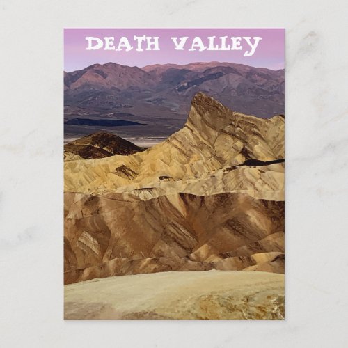 Zabriskie Point Death Valley National Park Postcard