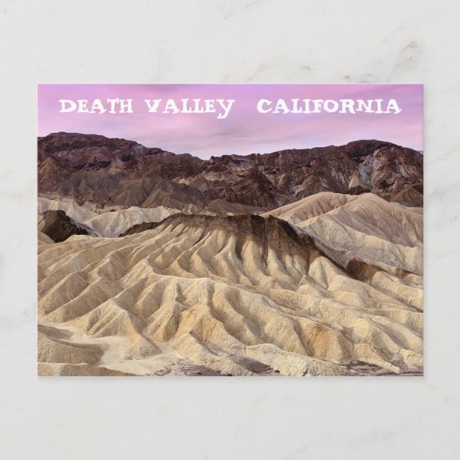 Zabriskie Point Death Valley National Park Postcard (Front)