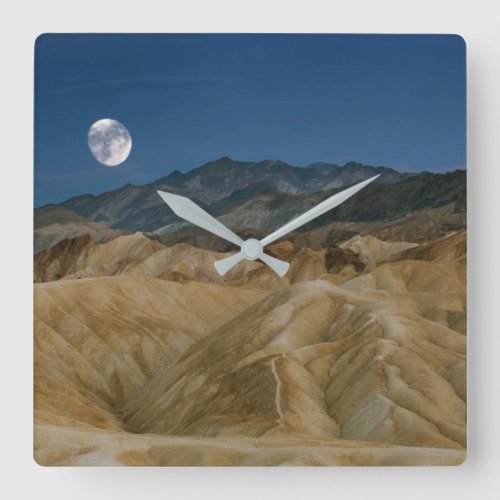 Zabriskie Point  Death Valley National Park Square Wall Clock