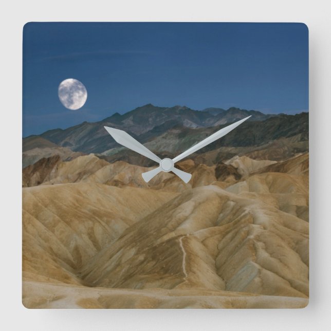 Zabriskie Point | Death Valley National Park Square Wall Clock (Front)