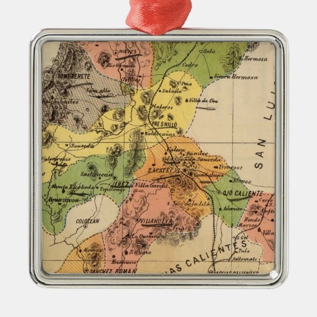 Zacatecas, Mexico Metal Ornament (Front)