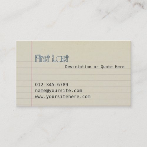 Zach Business Card