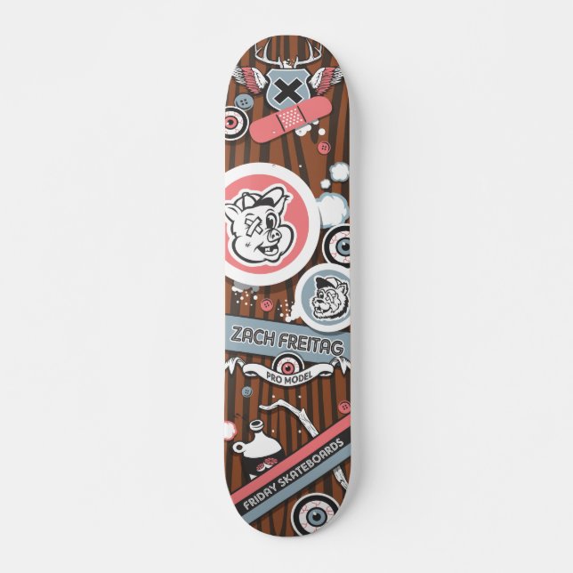 Zach Freitag Pro Model Skateboard (Front)