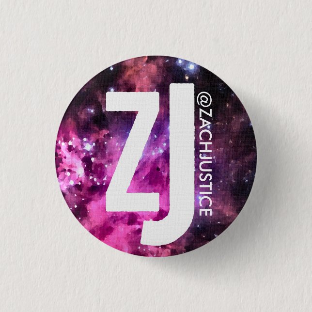 Zach Justice Galaxy Button (Front)