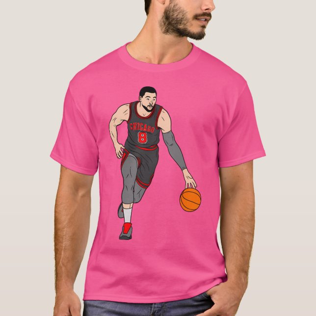 Zach Lavine - Chicago Basketball T-Shirt (Front)