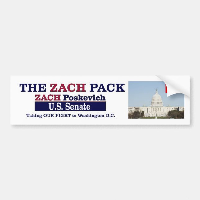 Zach Pack bumper Stickers! Bumper Sticker (Front)