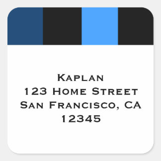 Zachary Blue Black 1.5" Envelope Seal