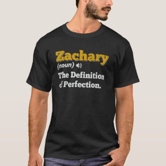 Zachary Gift Name Personalized Birthday Name Defin T-Shirt