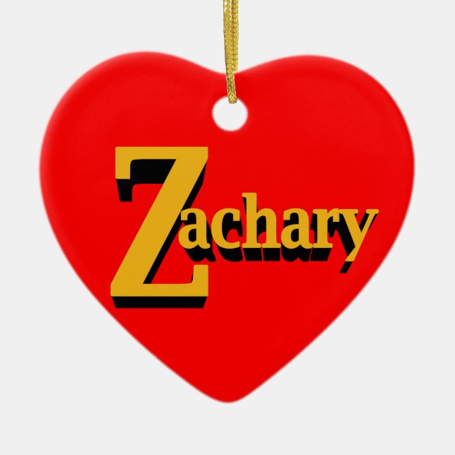 Zachary Ornament (Front)