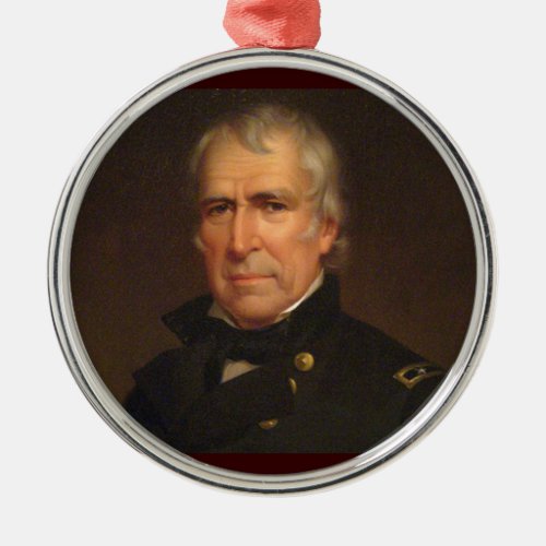 Zachary Taylor 12th President Metal Ornament