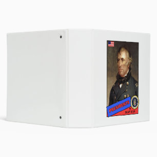Zachary Taylor Baseball Card 3 Ring Binder
