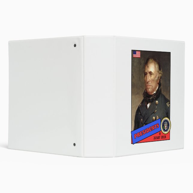 Zachary Taylor Baseball Card 3 Ring Binder (Background)
