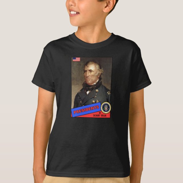 Zachary Taylor Baseball Card T-Shirt (Front)