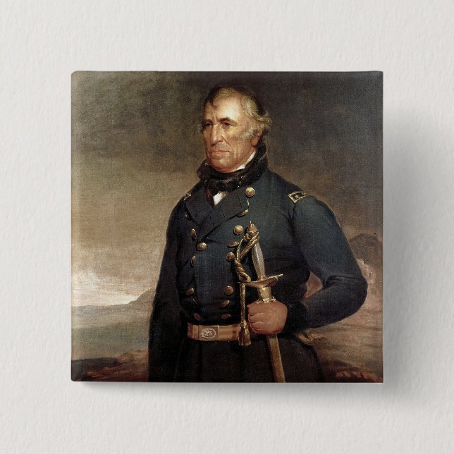 Zachary Taylor Pinback Button (Front)