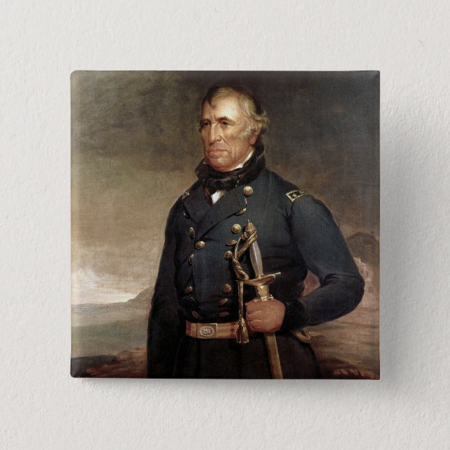 Zachary Taylor Pinback Button (Front)