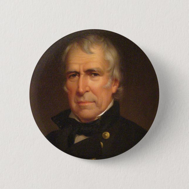 Zachary Taylor Pinback Button (Front)