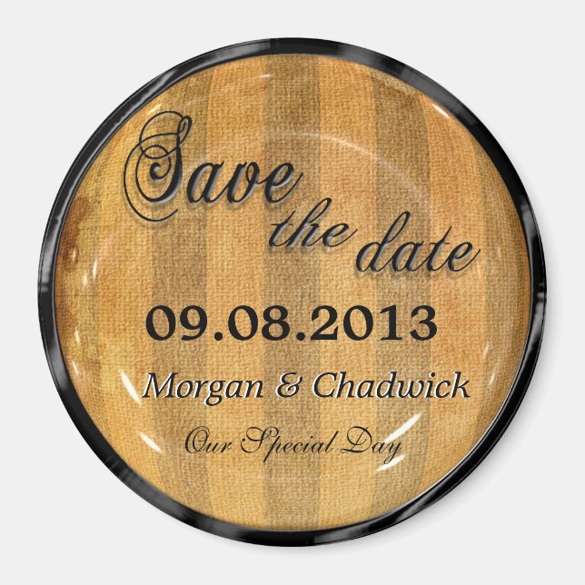 Zachée Save the Date   Magnet (Front)