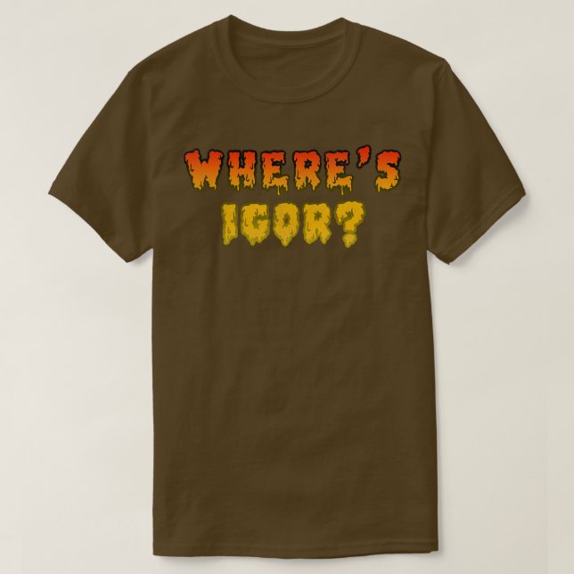 Zacherley Roland Horror Host Shock Theater WHERES  T-Shirt (Design Front)