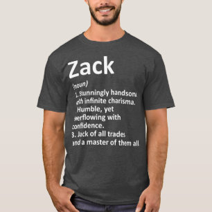 ZACK Definition Personalized Name Funny Birthday T-Shirt