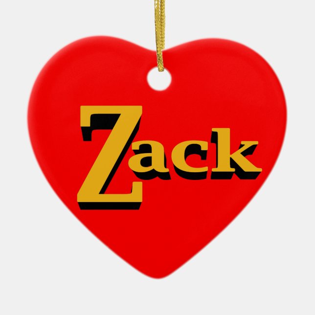Zack Ornament (Front)