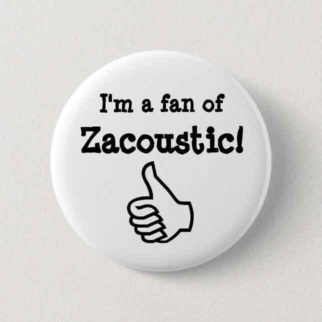 Zacoustic button white (Front)