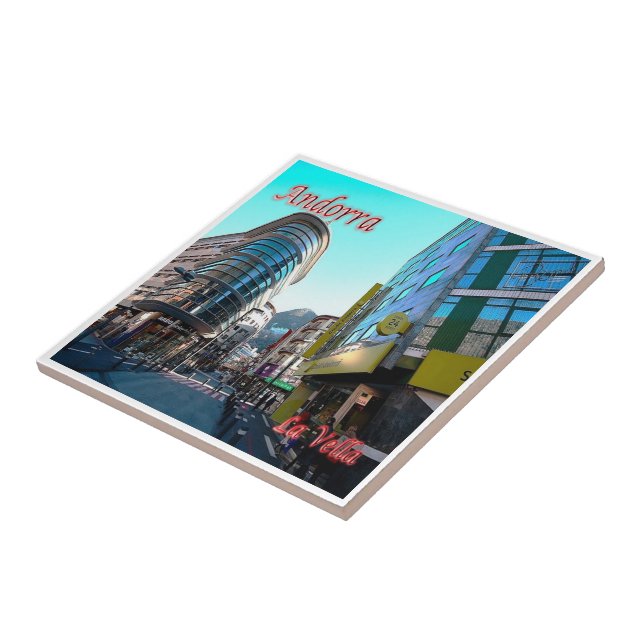 zAD011, LA VELLA center, Andorra, Ceramic Tile (Side)