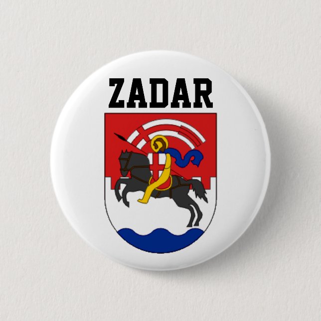 Zadar coat of arms (Croatia) Button (Front)