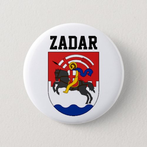 Zadar coat of arms Croatia Button