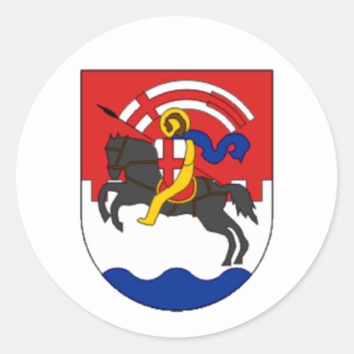 Zadar coat of arms Croatia Classic Round Sticker