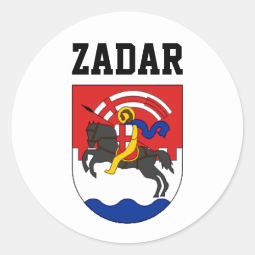 Zadar coat of arms Croatia Classic Round Sticker
