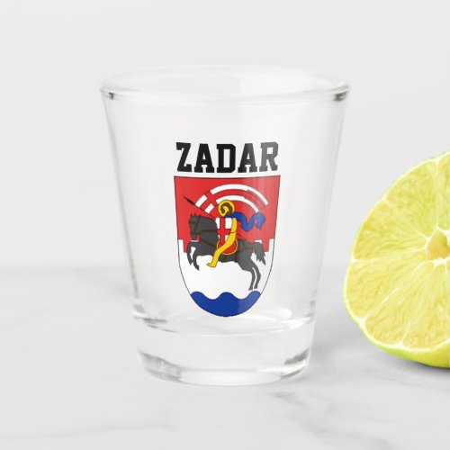 Zadar coat of arms Croatia Shot Glass