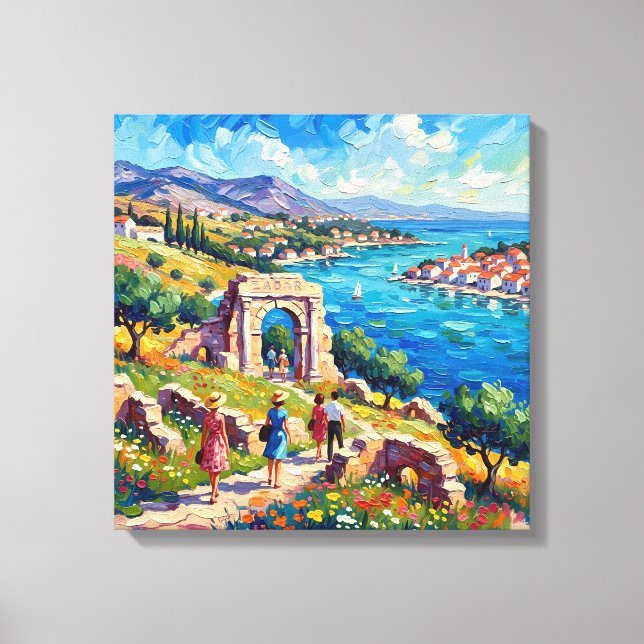 Zadar Croatia Coastal Landscape Wall Decor (Front)