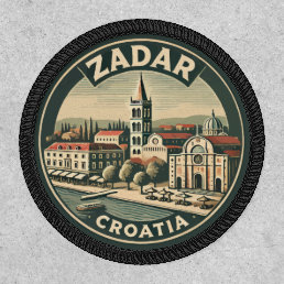 Zadar Croatia Illustration Travel Art Badge