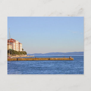Zadar Sea Pier in Croatia Postcard