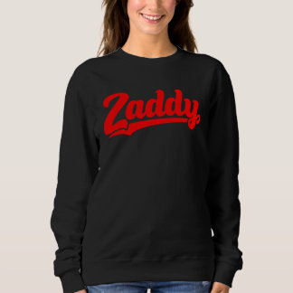 Zaddy retro player typography fashion pocket sweatshirt