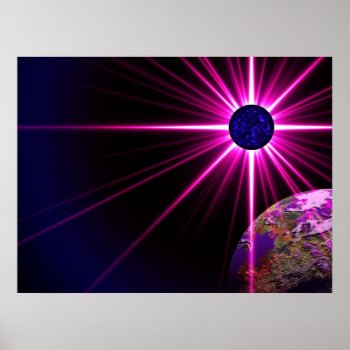 Zadkiel  And The Violet Flame Poster by Juanyg at Zazzle