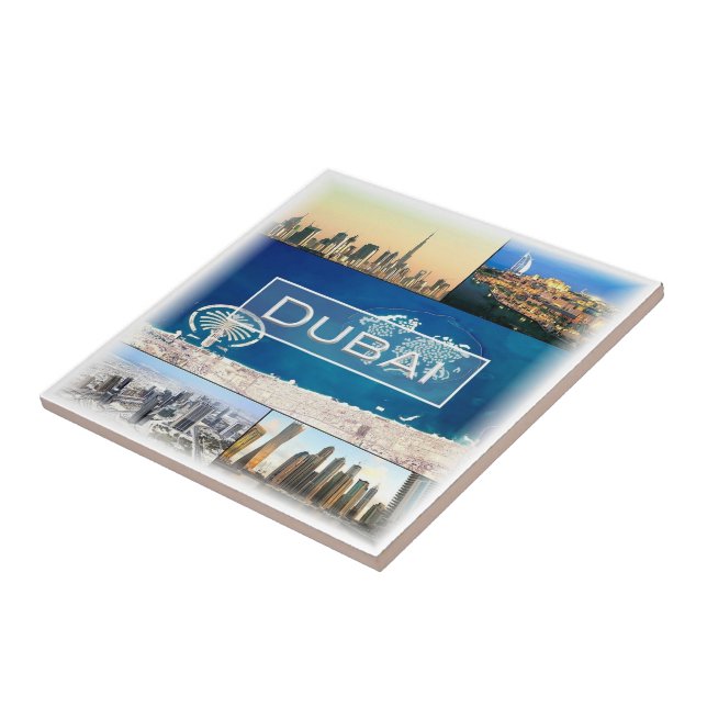 zAE006 DUBAI, United Arab Emirates, Ceramic Tile (Side)
